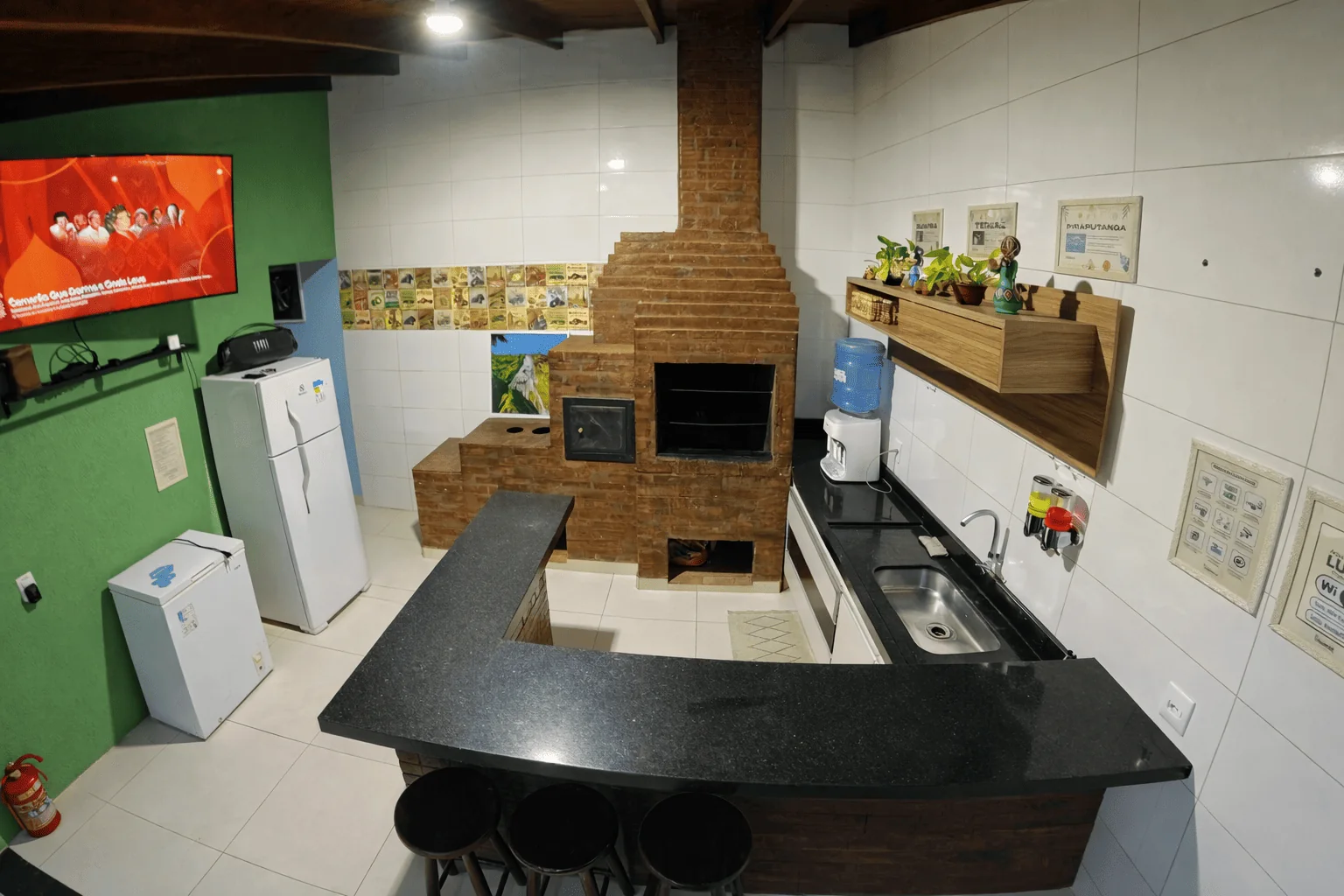 Área gourmet da Villa Kanindé